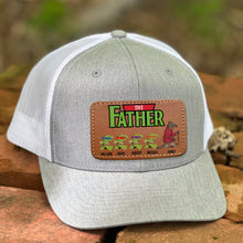 Load image into Gallery viewer, Custom Father&#39;s Day Leather Patch Hat - Pop Culture Inspired
