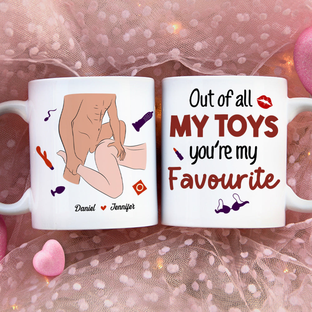 Personalized Couple Coffee Mug - You're My Favorite Toy! Coffee Mug PopCulturePrints