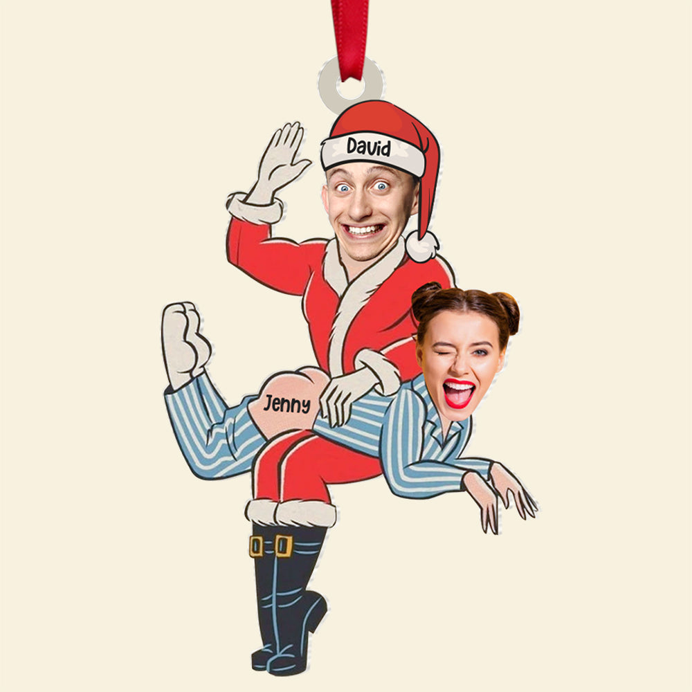Customized Christmas Couple Ornament | Personalized Holiday Gift | Valentine's Day Gifts Ornament PopCulturePrints