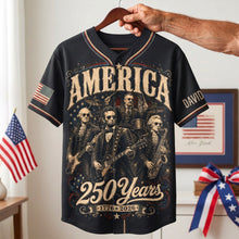 Load image into Gallery viewer, Celebrate Freedom with Proud &amp; Free Baseball Jersey - Personalized Gift for Patriots
