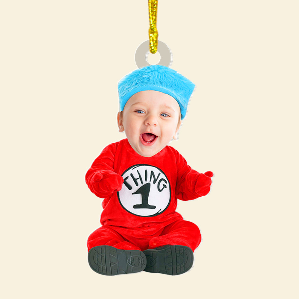Personalized Baby's First Christmas Ornament - Dr. Seuss Theme Ornament PopCulturePrints