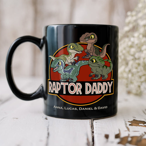 Personalized Raptor Daddy Coffee Mug Coffee Mug PopCulturePrints