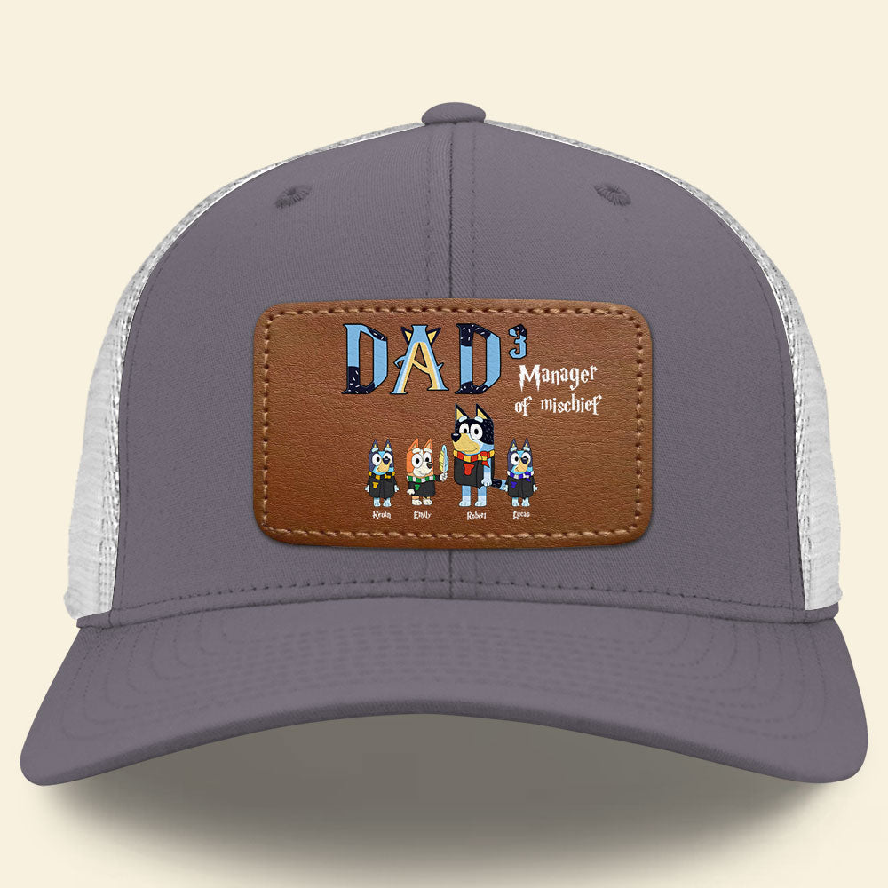 Dad's Manager of Mischief Custom Hat