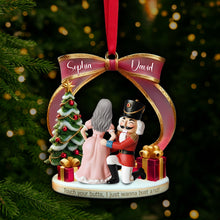 Load image into Gallery viewer, Touch Your Butts, I Just Wanna Bust A Nut - Personalized Christmas Ornament for Couples Ornament PopCulturePrints

