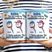 Load image into Gallery viewer, Dad, This Day Would Be Meaningless - Personalized 3D Inflated Effect Mug - Gift for Dads and Grandpas Mug PopCulturePrints
