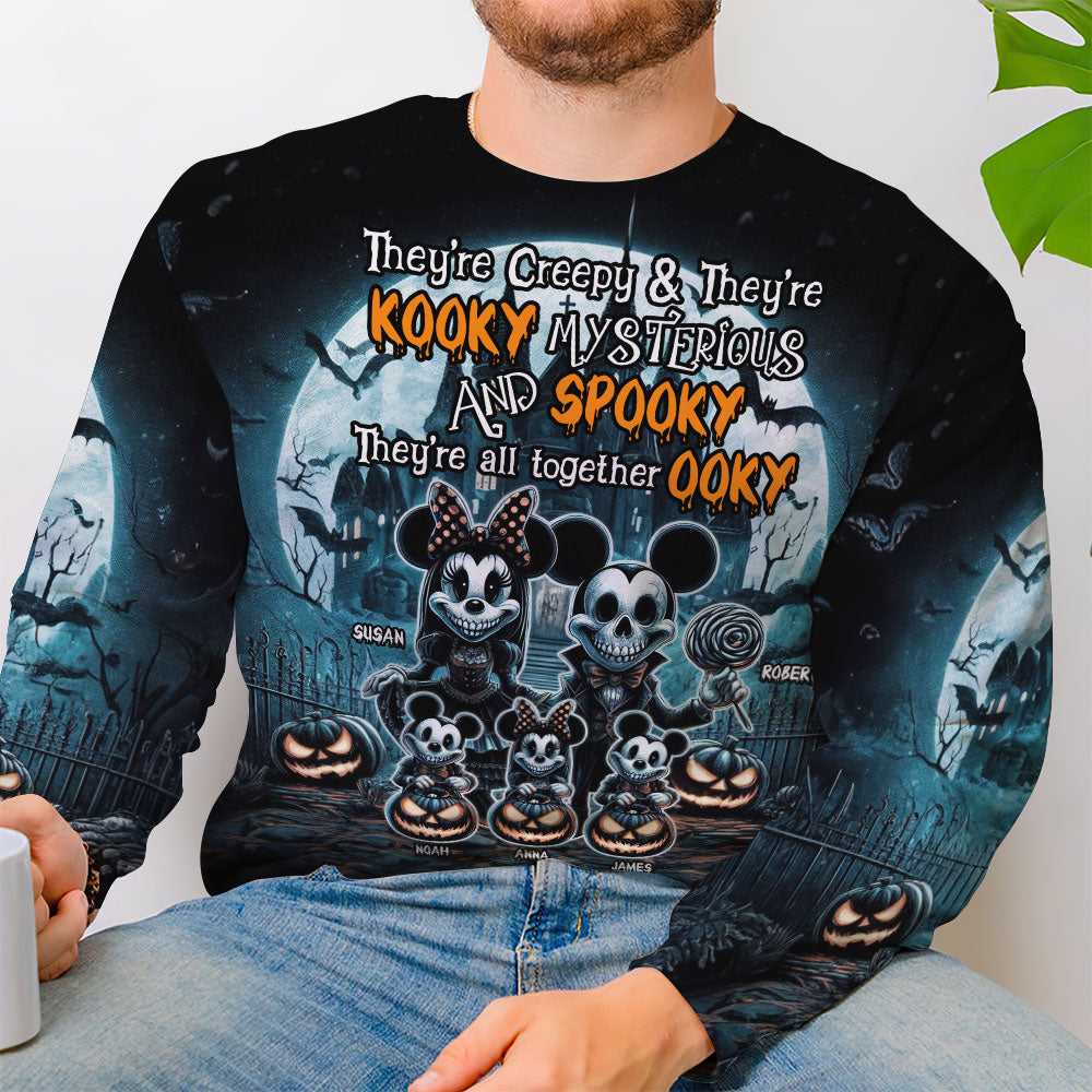 Personalized Spooky Family Halloween Sweatshirt