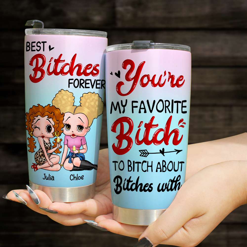 Best Friends Forever Personalized Tumbler - Fun Gift for Bestie Tumbler Cup PopCulturePrints