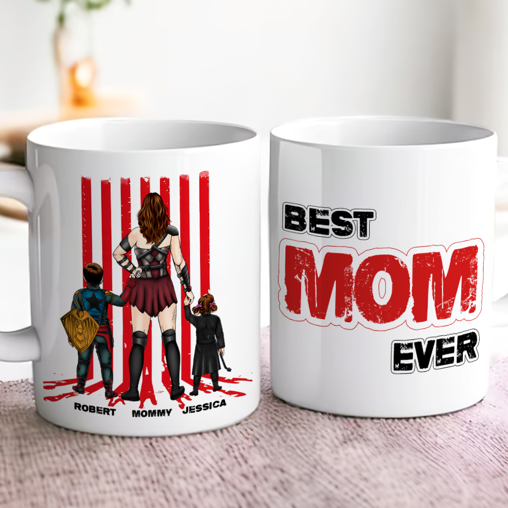 "The Best Mom Ever Mug – Celebrate Mom with Personalized Touch" - Coffee Mug, Custom Gift for Mom, Grandma, or Any Amazing Caregiver Coffee Mug PopCulturePrints
