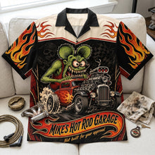 Load image into Gallery viewer, “Rev Up Your Style!” - Outstanding Hot Rod Hawaiian Shirt - Personalized Gift for Hot Rod Lovers
