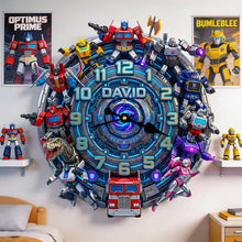 Load image into Gallery viewer, Transform the Time: Futuristic Warrior Acrylic Hanging Wall Clock - Personalized Gifts for Every Occasion Hanging Wall Clock PopCulturePrints
