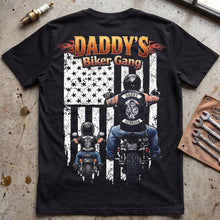 Load image into Gallery viewer, “Join the Ride with Daddy’s Biker Gang” - Personalized Biker Shirt, Gift for Dads and Grandpas Shirts PopCulturePrints
