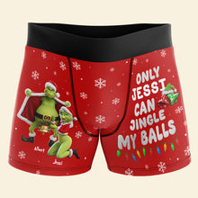 Load image into Gallery viewer, Only Jessi Can Jingle My Balls - Naughty Couple Boxers for Him Boxer Briefs PopCulturePrints
