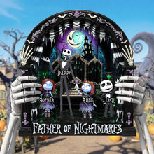 Load image into Gallery viewer, “Spooky Vibes for Dads and Kids” - Personalized Spooky Dad And Kids Acrylic Plaque - Gift for Dads, Grandpas, and Kids Shaped Plaques PopCulturePrints
