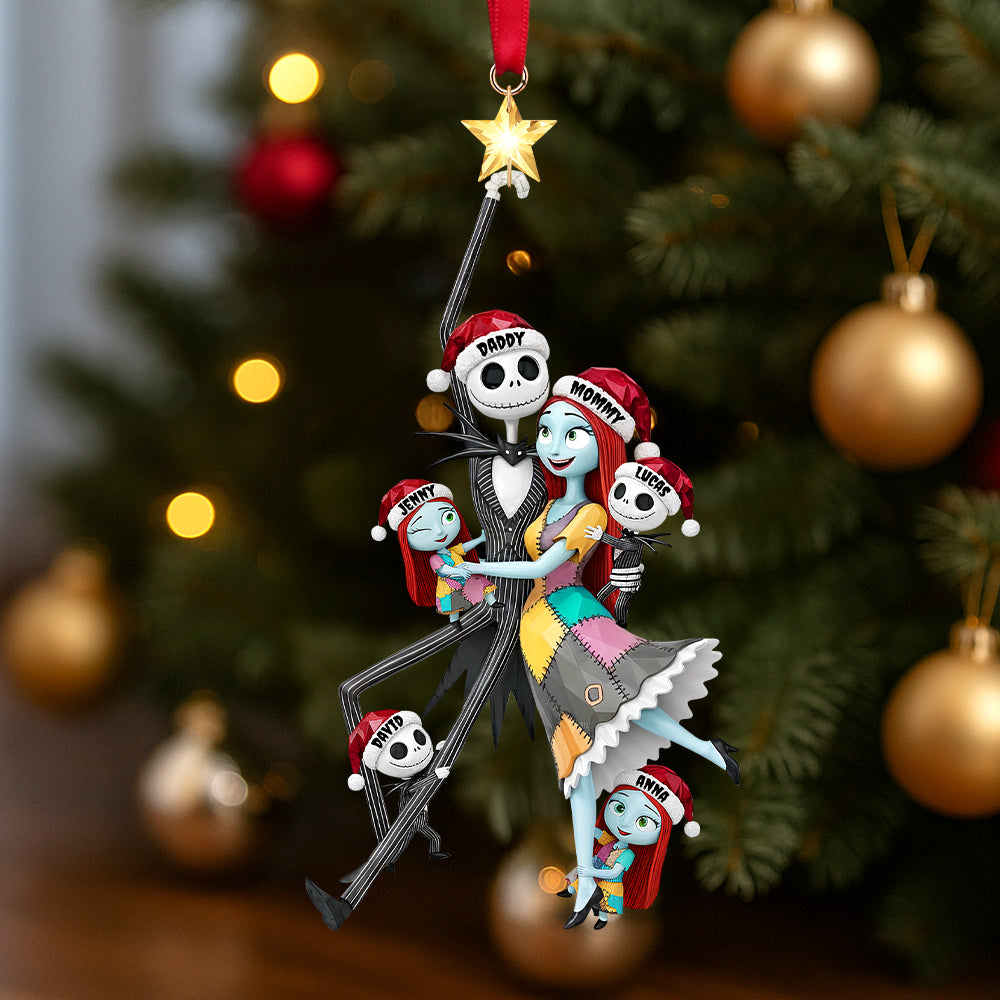 “Celebrate Family in Spooky Style” - Personalized Spooky Playful Family Tree Ornament Ornament PopCulturePrints