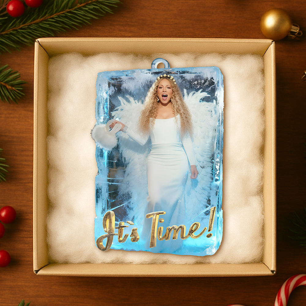 "It's Time!" Customizable Fun Christmas Tradition Tree Ornament - Perfect Gift for Family, Friends & Loved Ones Ornament PopCulturePrints