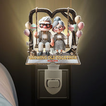 Load image into Gallery viewer, Growing Old Together - Personalized Night Light for Couples Night Lights PopCulturePrints
