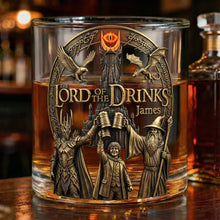 Load image into Gallery viewer, "Cheers to Epic Adventures!" - Personalized Drinking Glass - Gift for Friends, Gamers, and Movie Lovers Glass PopCulturePrints
