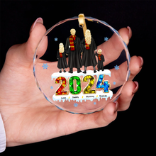 Load image into Gallery viewer, Personalized Family Christmas Ornament - Wizardry Theme
