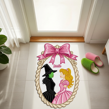 Load image into Gallery viewer, &quot;Step into Fantasy with Every Welcome&quot; - Personalized Enchanted Duo Doormat - Custom Gift for Fantasy Lovers Doormat PopCulturePrints
