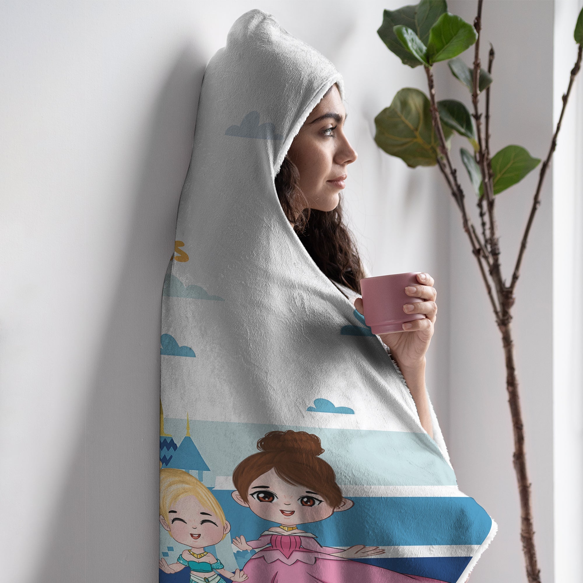 Personalized Disney-Themed Wearable Blanket for Grandma - Mother's Day Gift Blanket PopCulturePrints