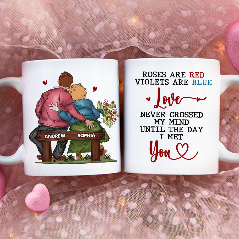Personalized Couple Coffee Mug - Roses Are Red, Violets Are Blue Coffee Mug PopCulturePrints