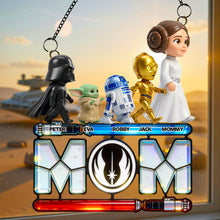 Load image into Gallery viewer, "A Tribute to the Warrior Within - Personalized Warrior Mom Suncatcher Ornament for Every Super Mom" Ornament PopCulturePrints
