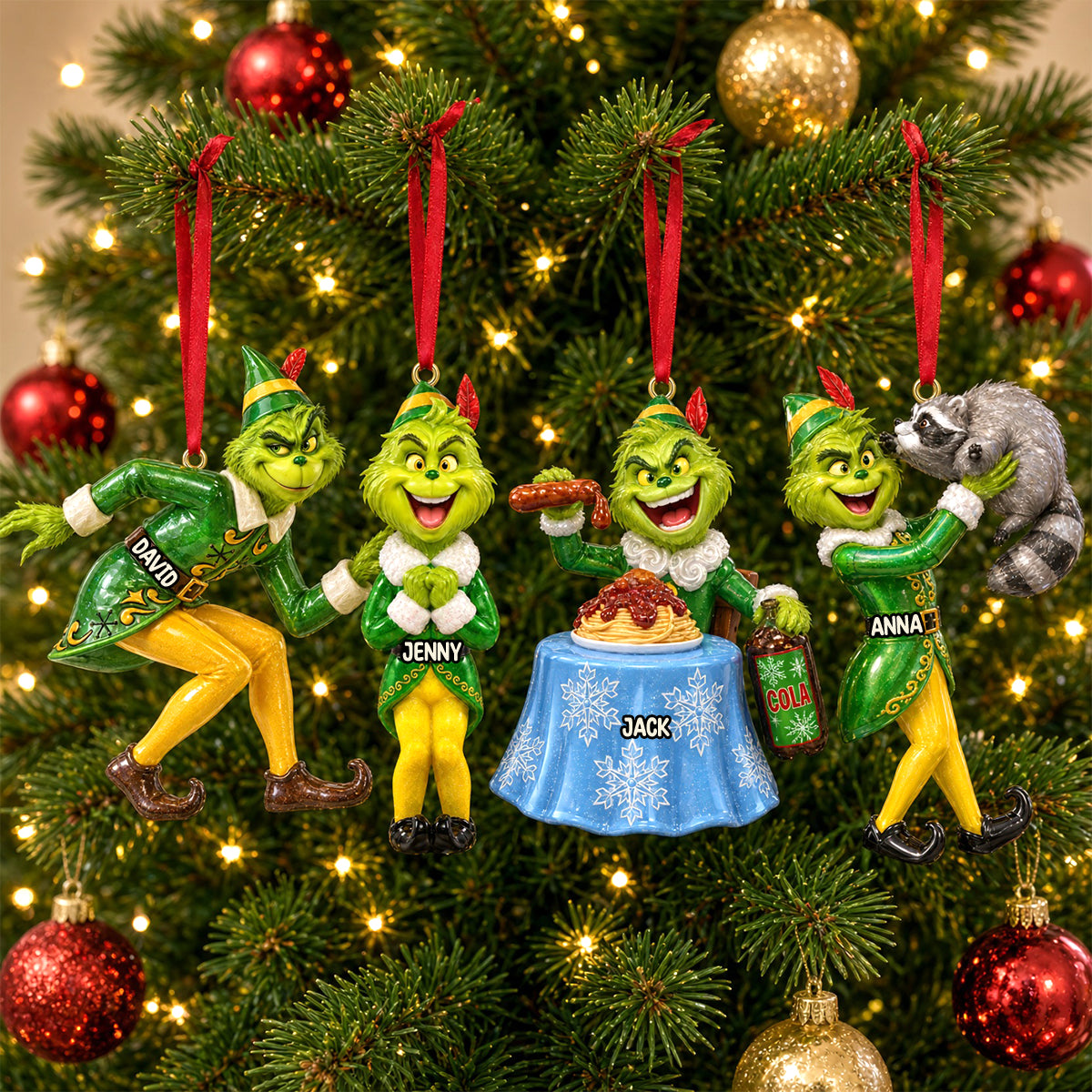 Mischievous Christmas Character Ornament - Personalized Gifts 04HUTN131026 Ornament PopCulturePrints