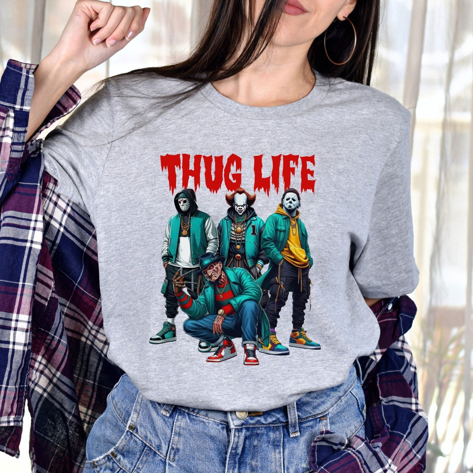 Thug Life Horror Icons Halloween Shirt