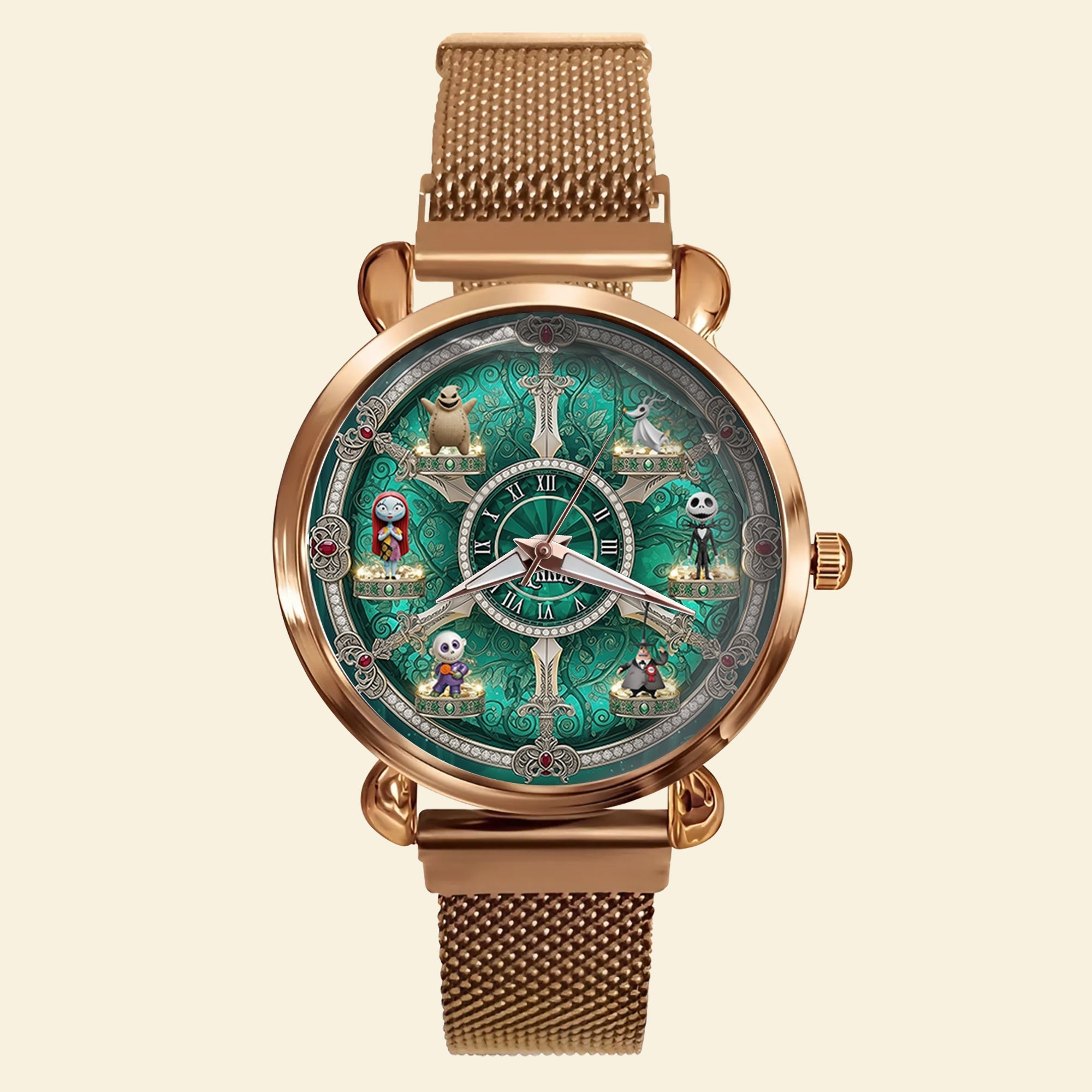 Embrace the Dark: Gothic Characters Quartz Watch - Personalized Gift for Horror Lovers Quartz Watch PopCulturePrints