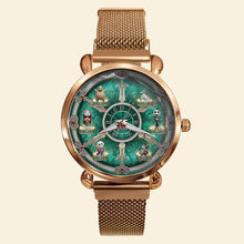 Load image into Gallery viewer, Embrace the Dark: Gothic Characters Quartz Watch - Personalized Gift for Horror Lovers Quartz Watch PopCulturePrints
