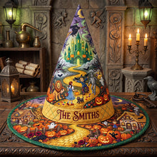 Load image into Gallery viewer, ‘A Spooktacular Treat Awaits!‘ - Whimsical Halloween Witch Hat - Personalized Gift for Halloween
