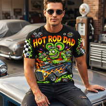 Load image into Gallery viewer, "Rev Up the Fun with This Hot Rod Dad Shirt" - Personalized Vintage Racing Design - Perfect Fathers Day Gift for Dad, Grandpa, and more! AOP Products PopCulturePrints
