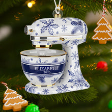 Load image into Gallery viewer, Baking Mixer Christmas Ornament - Personalized Gift for Bakers Ornament PopCulturePrints
