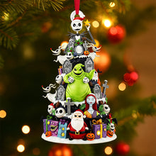 Load image into Gallery viewer, “Embrace the Spooky Spirit!” - Personalized Spooky Family Tree Ornament - Unique Gifts for Families &amp; Friends Ornament PopCulturePrints
