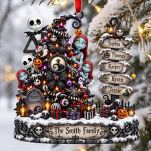 Load image into Gallery viewer, "Celebrate the Spooky Season with a Unique Touch" - Personalized Spooky Tree Christmas Ornament - Gift for Family and Friends Ornament PopCulturePrints
