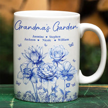 Load image into Gallery viewer, “Grandma&#39;s Garden: A Personalized Touch” - Custom Edge-to-Edge Mug for Grandma Mug PopCulturePrints
