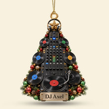 Load image into Gallery viewer, DJ Turntable Christmas Ornament - Personalized Gifts For Music Lovers 03NATI140826 Ornament PopCulturePrints
