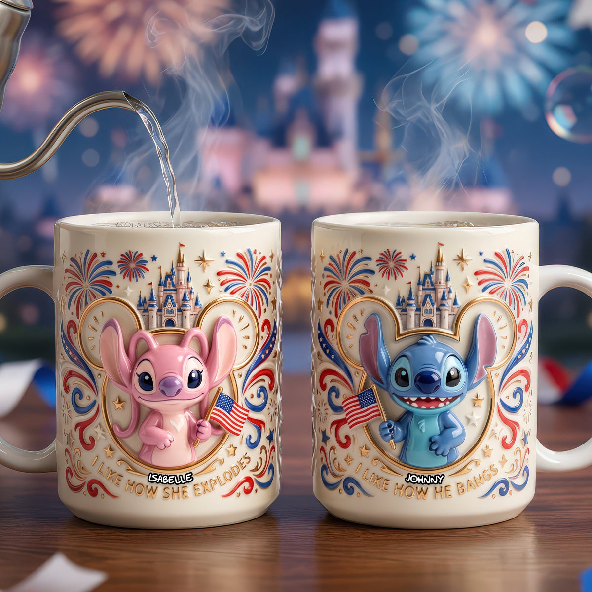 Celebrate Love with American Sweethearts 250th Anniversary Coffee Mug - Personalized Gifts for Couples Coffee Mug PopCulturePrints