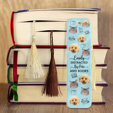Load image into Gallery viewer, Easily Distracted By Dogs, Cats, and Books - Custom Acrylic Bookmark Acrylic Bookmark PopCulturePrints
