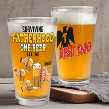 Load image into Gallery viewer, Personalized Beer Glasses for Dad - Best Father Gift Set Beer Glasses PopCulturePrints

