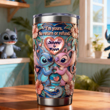 Load image into Gallery viewer, "I'm yours, No return or refund" - Love Tumbler, Personalized Custom Gift for Couples Tumbler Cup PopCulturePrints
