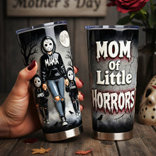Load image into Gallery viewer, "Embrace the Dark Side: Horror Mom and Kids 20oz Tumbler - Personalized Gifts for Moms &amp; Grandmas" Tumbler Cup PopCulturePrints
