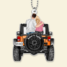 Load image into Gallery viewer, Personalized Couple Car Ornament - Custom Names
