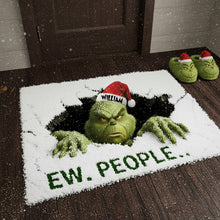 Load image into Gallery viewer, &quot;EW. PEOPLE..&quot; - Playful Green Monster Doormat - Personalized Gifts for Movie Lovers Doormat PopCulturePrints
