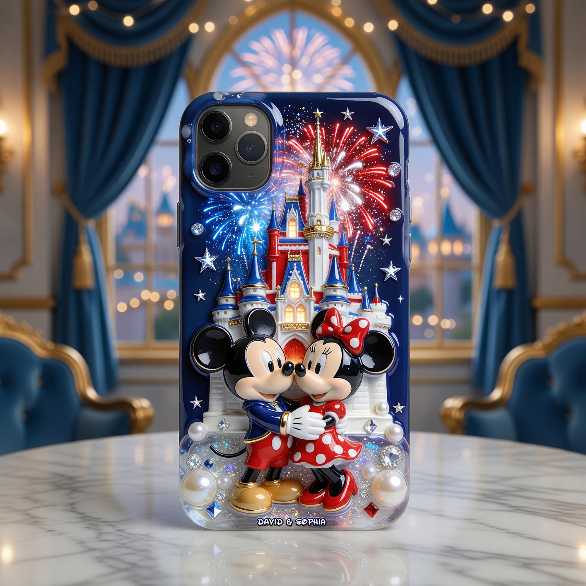 250th Anniversary Couple Phone Case - Personalized Gifts For Patriotic Couple Phone Case 01PGQN200526 Phone Case PopCulturePrints