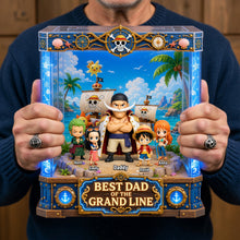 Load image into Gallery viewer, “Best Dad of the Grand Line” - Personalized Adventure Acrylic Plaque - A Special Gift for Dads, Grandpas, and Fathers Shaped Plaques PopCulturePrints
