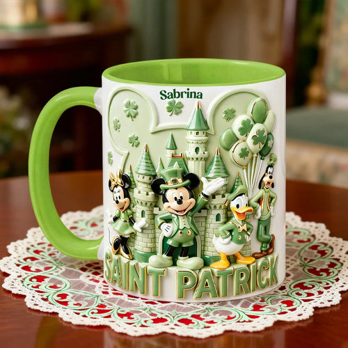 Celebrate St. Patrick's Day with Personalized Magic - St. Patrick Accent Mug Coffee Mug PopCulturePrints