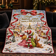 Load image into Gallery viewer, “Maybe Christmas means a little bit more” - Shining Christmas Blanket - Personalized Gift for Loved Ones Blanket PopCulturePrints
