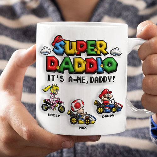 Super Dad Custom Coffee Mug for Father's Day Coffee Mug PopCulturePrints