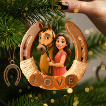 Load image into Gallery viewer, Love Your Horse – Custom Photo Ornament for Horse Lovers Ornament PopCulturePrints
